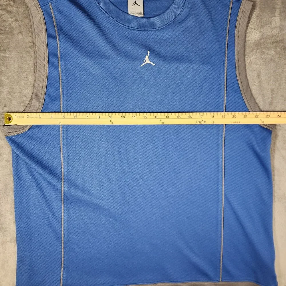 Jordan Men's XL Sleeveless Training Tank Top Blue Gray Performance Athletic Gym